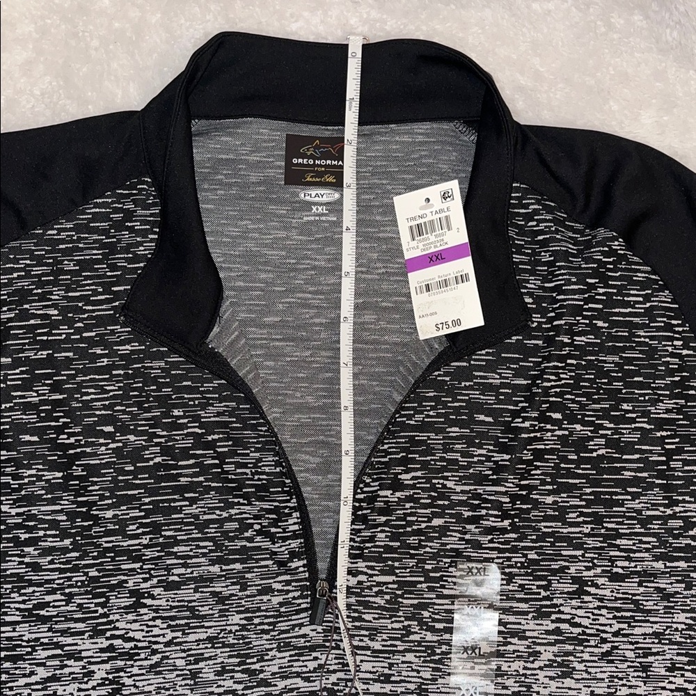 Greg Norman Collection Black and Gray Long Sleeve Tee - Picture 5 of 12